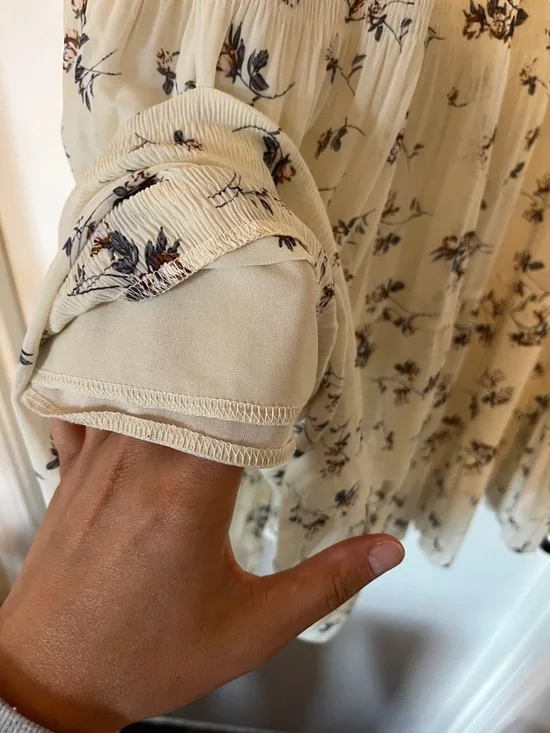 Women’s Floral Cream Maxi Skirt - Picture 7 of 13